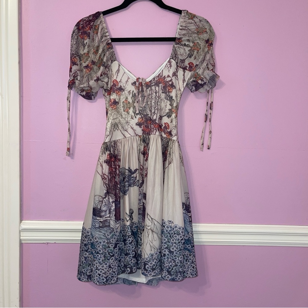 Blackmilk fairy book dress fairycore cottage renaissance art fairy Lolita - Picture 3 of 8